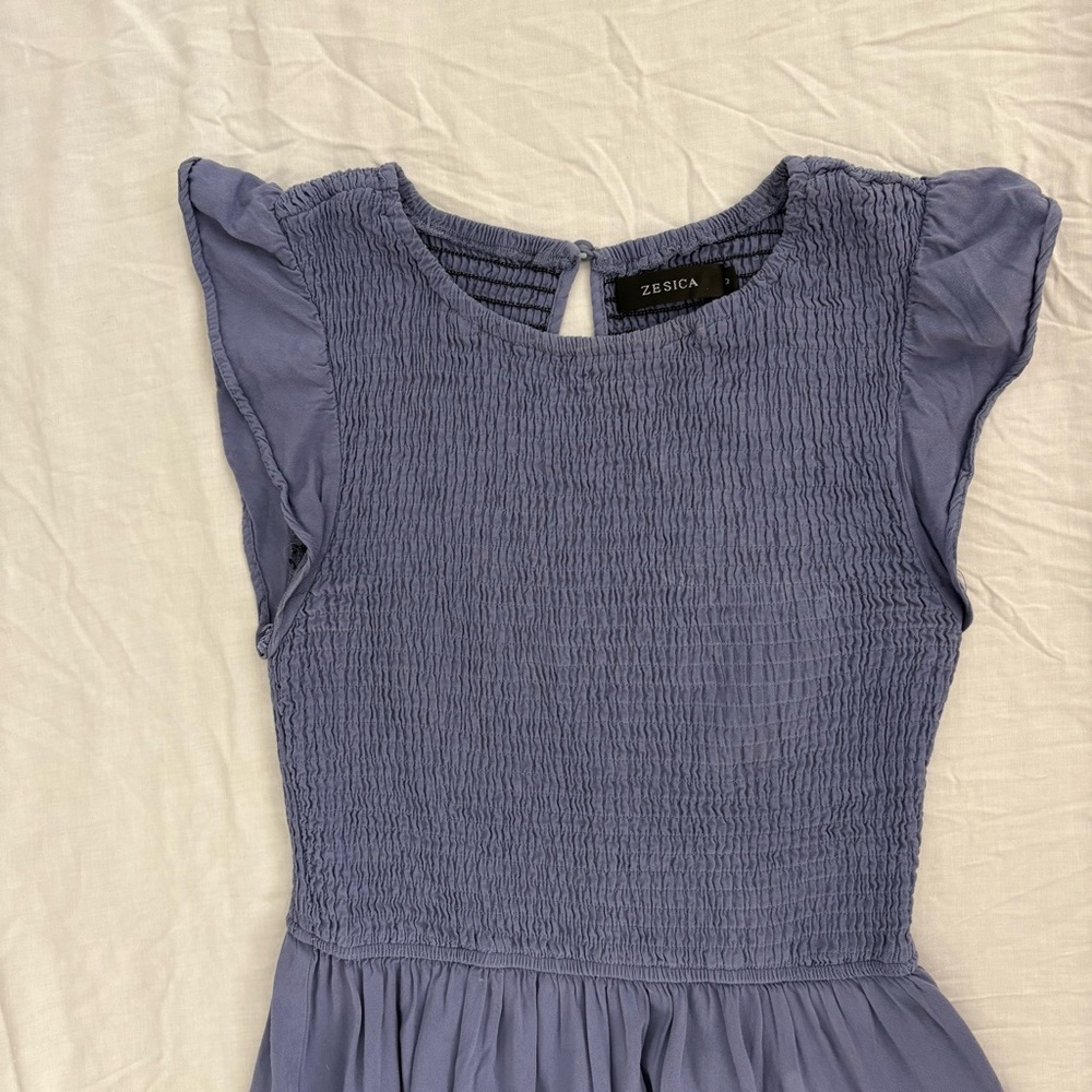 Zesica Ruffled Midi Dress in purple - Picture 6 of 10